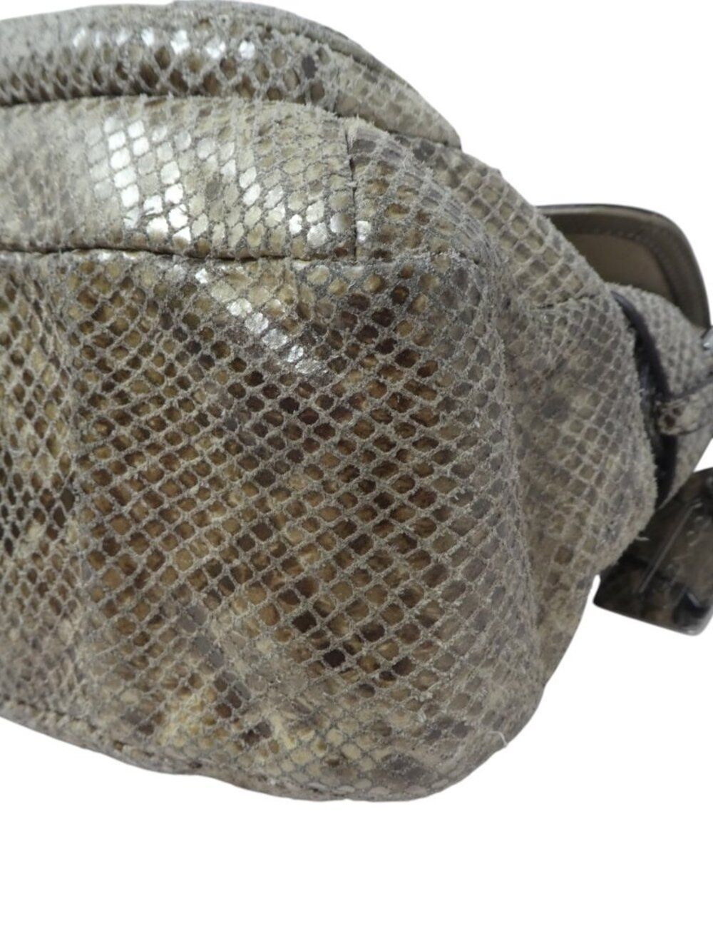 Coach Campbell F27895 Snakeskin Print Leather Satchel Shoulder Bag Purse - Picture 8 of 13